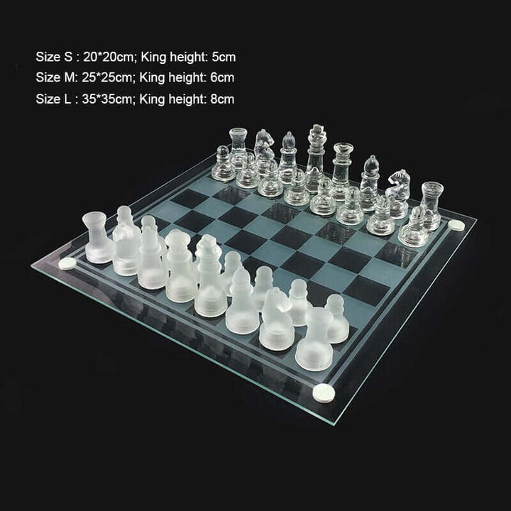 BowLift | Glass Chess Set