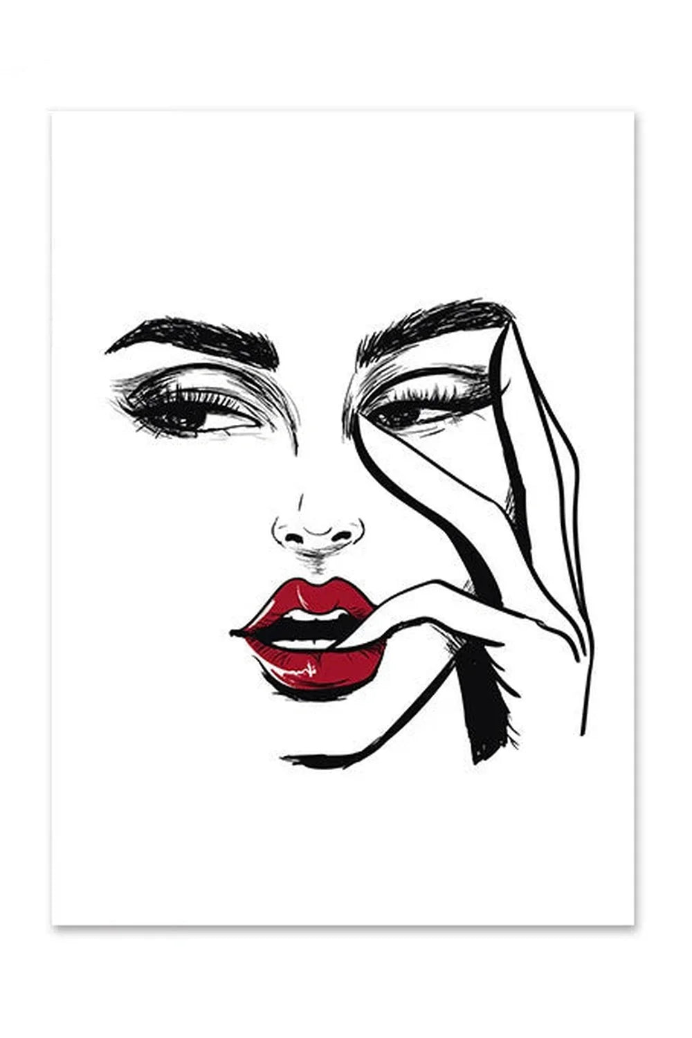 Lips canvas poster | Bowlift