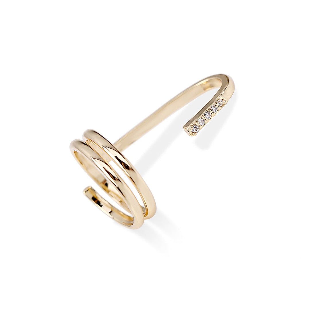 BowLift | Sleek Line Gothic Metal Thin Nail Rings