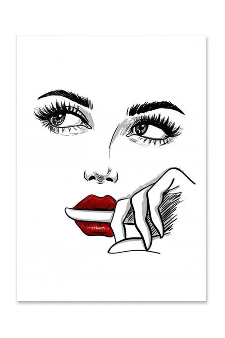 Lips canvas poster | Bowlift