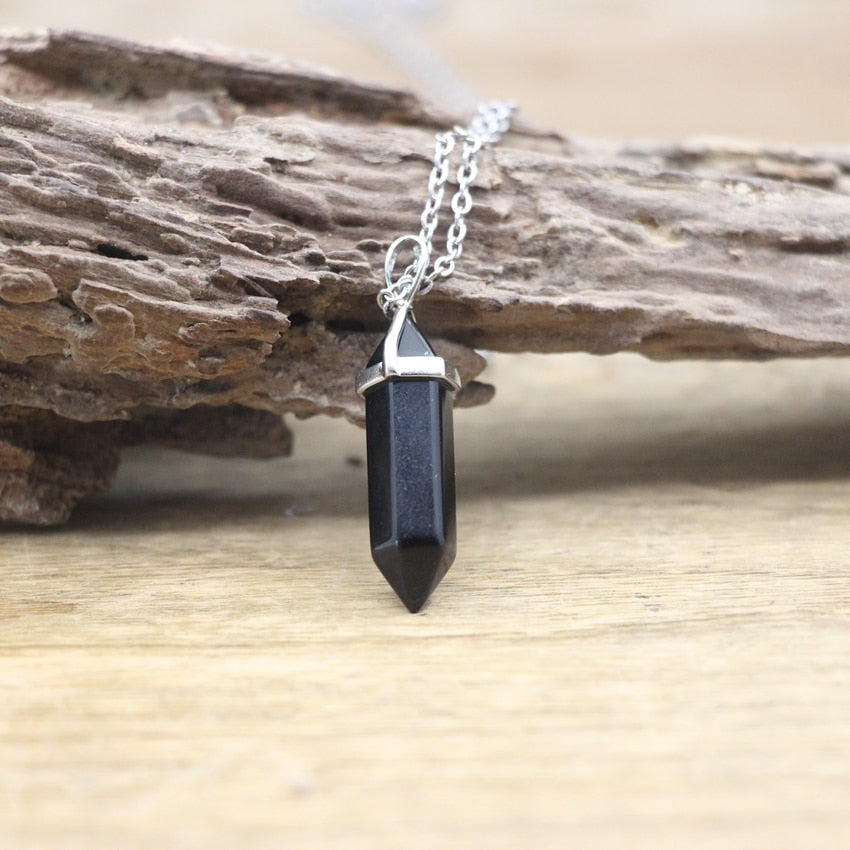 BowLift | Hexagon Natural Stone Chakra Necklace