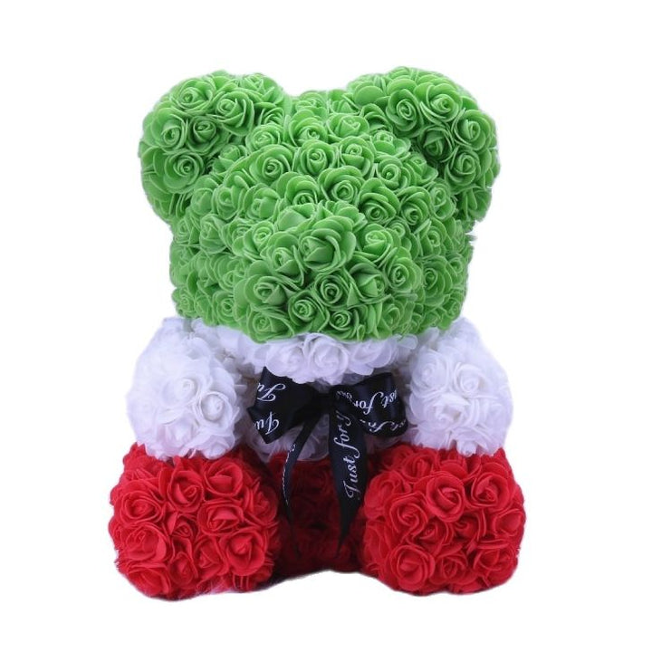 BowLift | Artificial Rose Flowers Teddy Bear