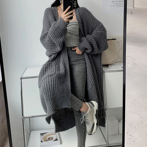 BowLift | Asymmetrical Long & Warm Sweater Coat