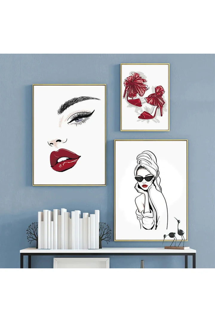 Lips canvas poster | Bowlift