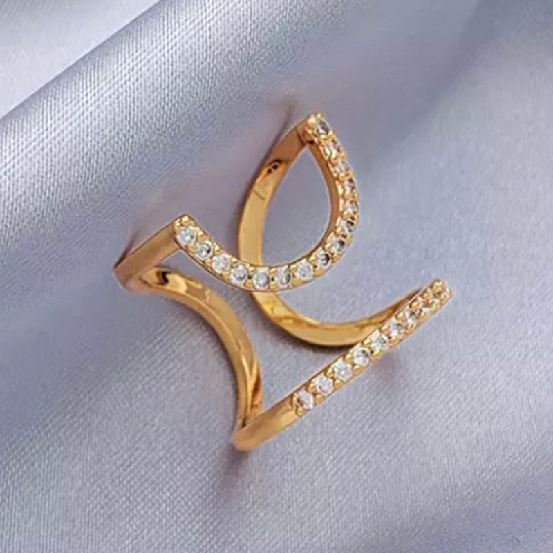 BowLift | Sleek Line Gothic Metal Thin Nail Rings