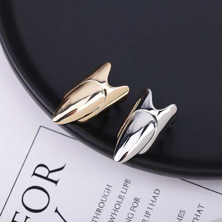 BowLift | Sleek Line Gothic Metal Thin Nail Rings