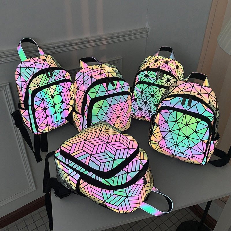 BowLift | Rainbow Rise Luminous Holographic Backpack