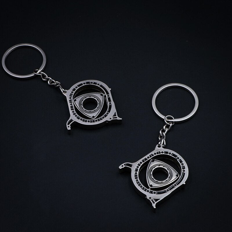 Spinning Rotor Metal Keychain | Bowlift