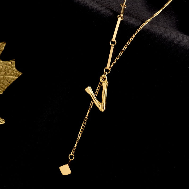 BowLift | Charming Initials Letter Necklace