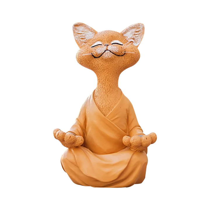 Whimsical Buddha Cat Figurine | Bowlift