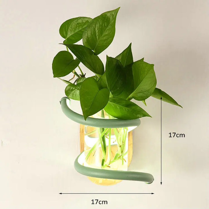 BowLift | Nordic Unique Wooden Outdoor Wall Vase Lamp