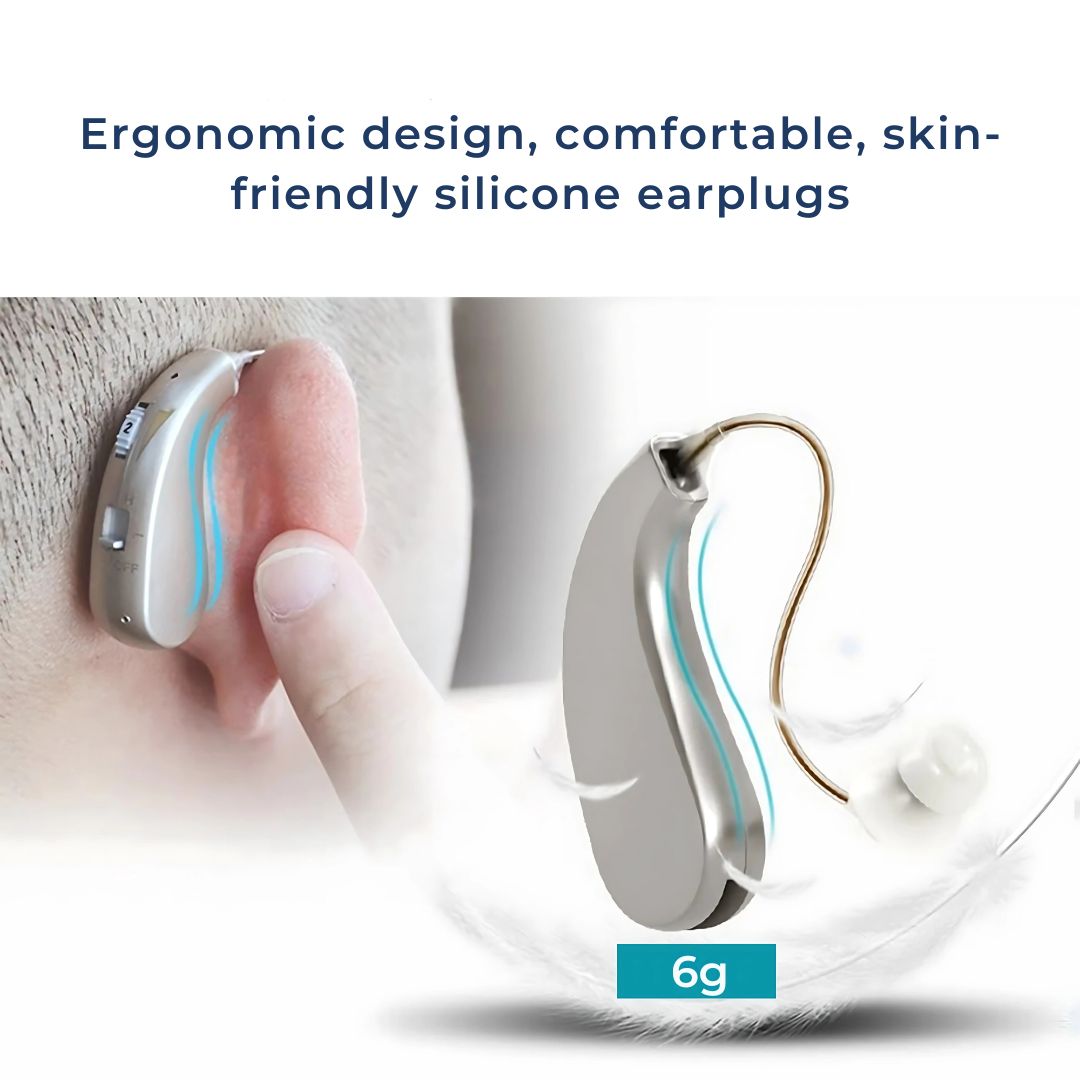 BowLift | Rechargeable Digital Hearing Aid for Clear Sound Amplification & Daily Comfort - Ideal for Adults & Seniors
