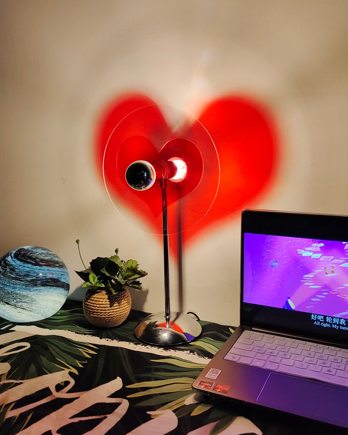 BowLift | LoveGlow – Elegant Table Lamp with Rechargeable LED