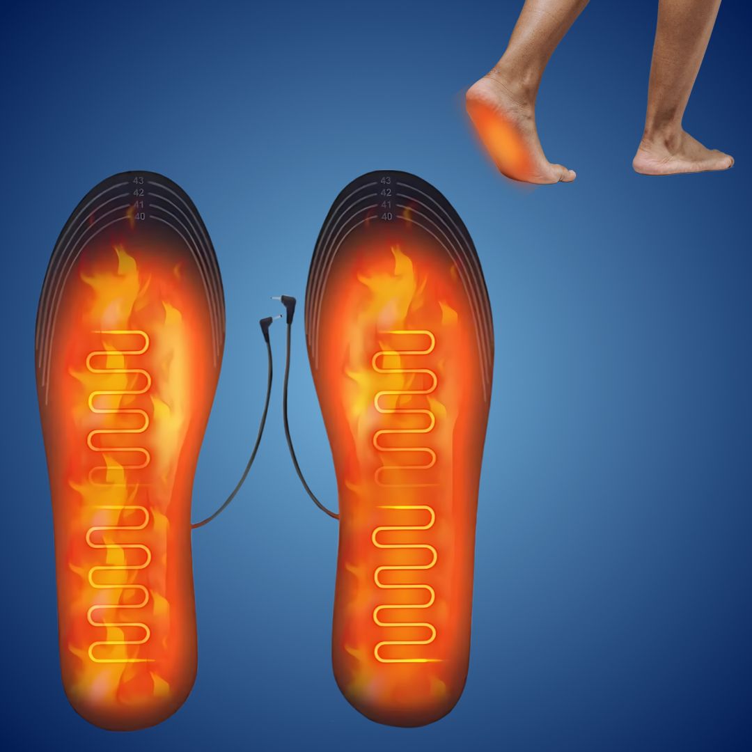 HeatStride Heated Shoe Insoles | Heating Adjustable Shoe Inserts - Temperature Control - Cold Weather - Cold Feet Bowlift