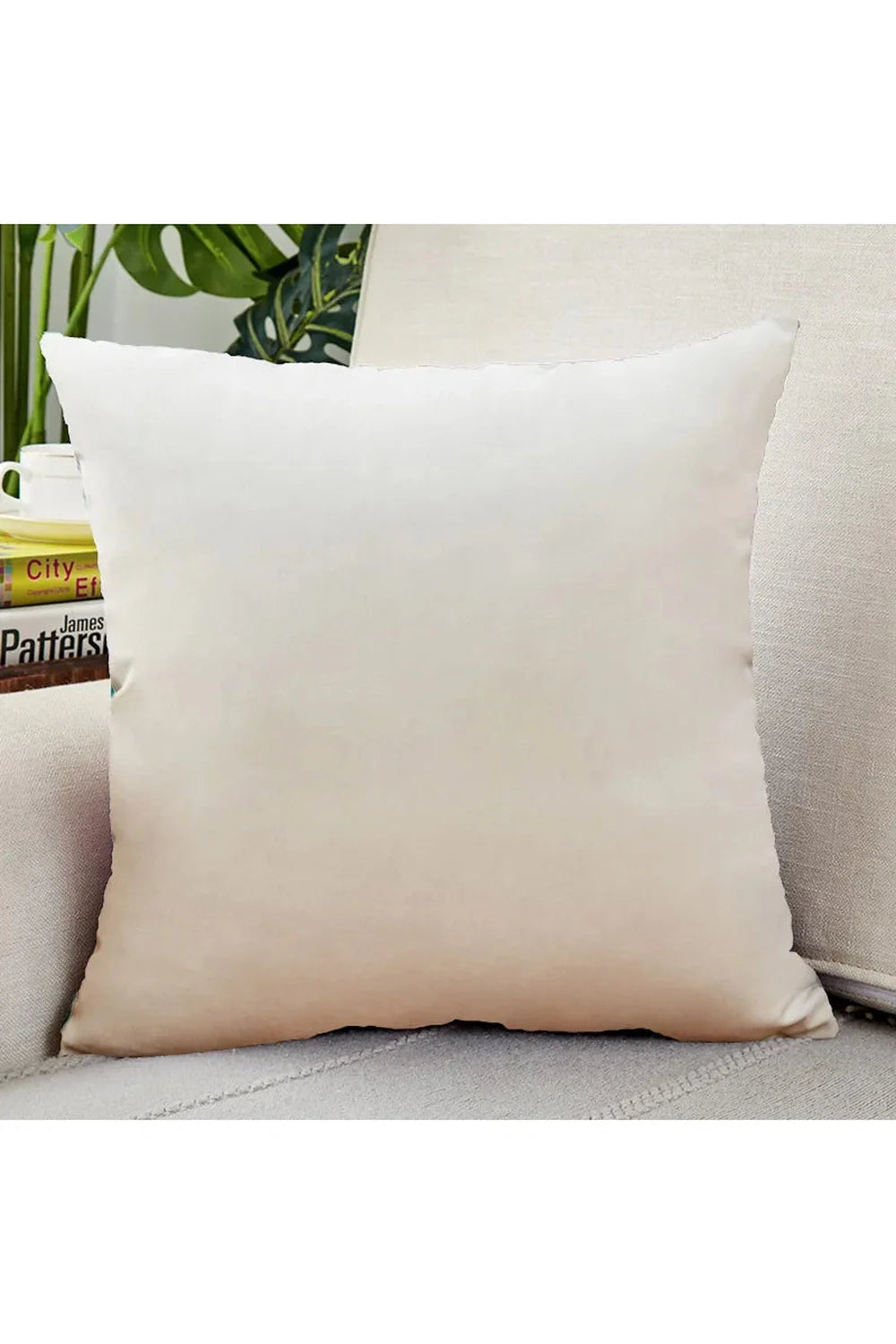 Beige Velvet Cushion Cover | Bowlift