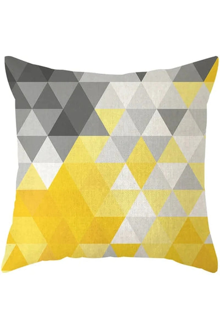 Yellow deer geometry pillowcase | Bowlift
