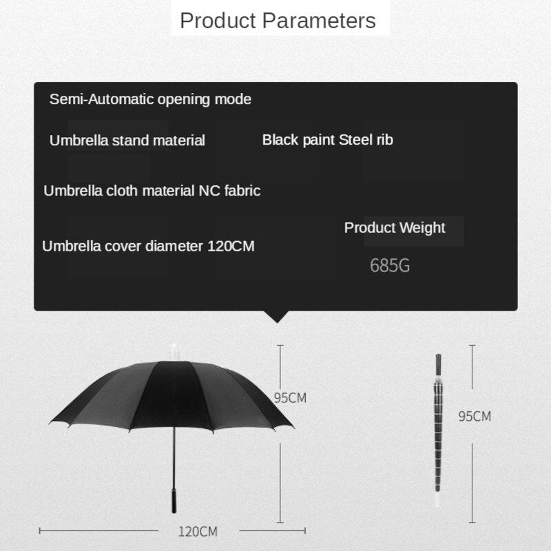 Minimalist Long Handle Automatic Umbrella | Bowlift