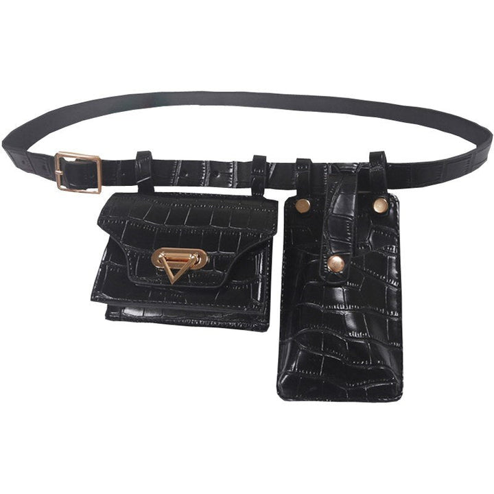 BowLift | Multiple Pockets Leather Adjustable Strap Compact Belt Bag