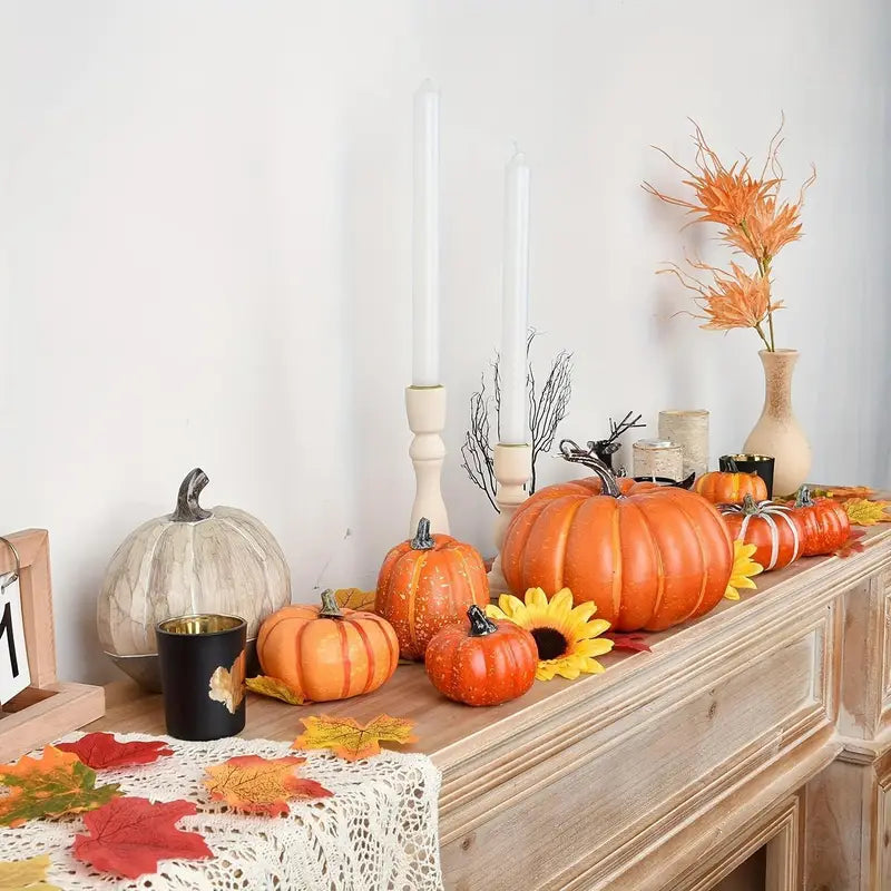BowLift | Autumn Pumpkin Set | Artificial Decoration for Halloween