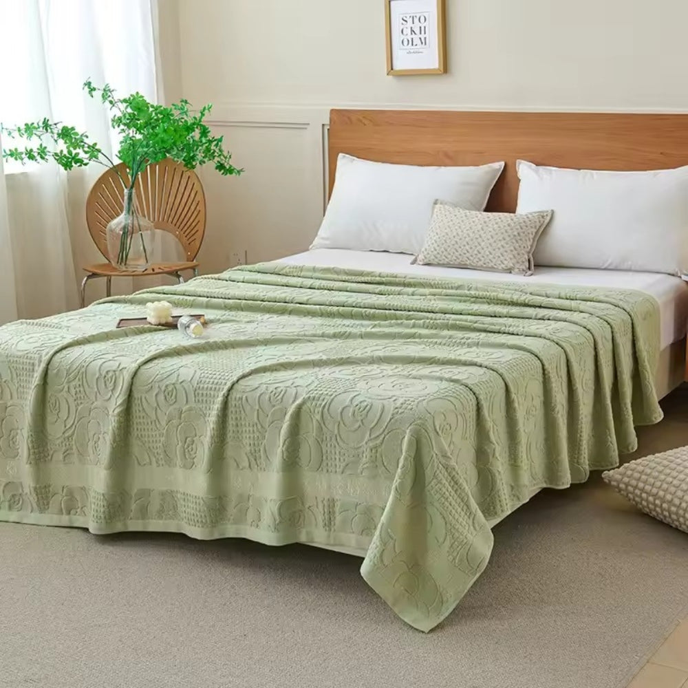 BowLift | Flora Terry Cotton Weave Blanket
