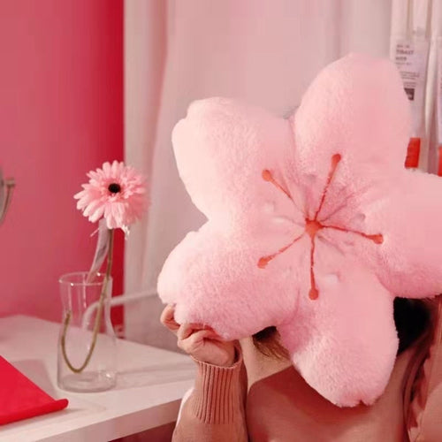 Colorful Cherry Flower Seat Cushion Pillow | Bowlift
