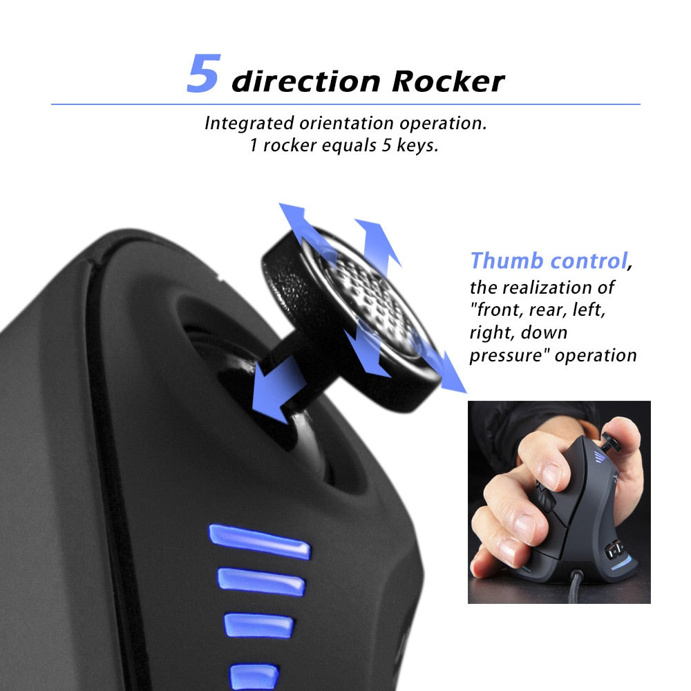 BowLift | Programmable Ergonomic RGB Game Master Mouse