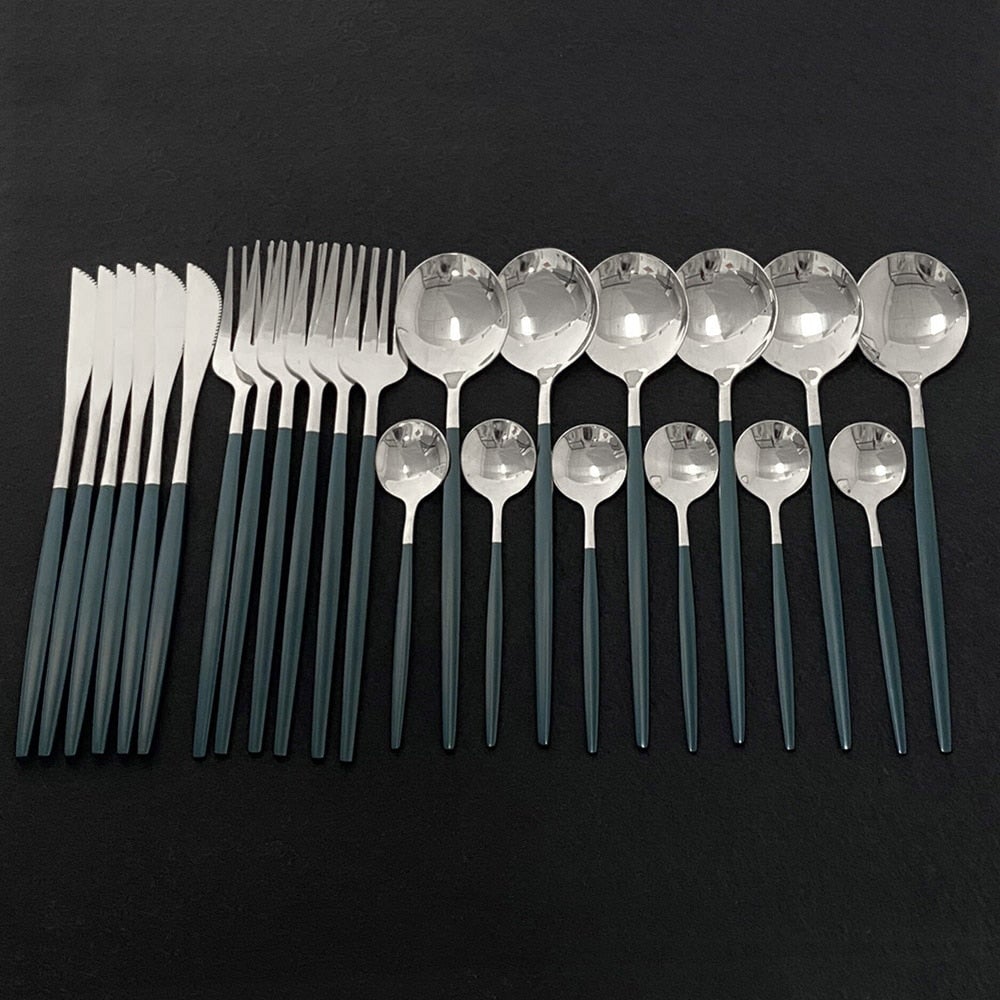 BowLift | RoyalGlimmer Gold Cutlery Set - Gold Cutlery Set for a Luxurious Table Decoration