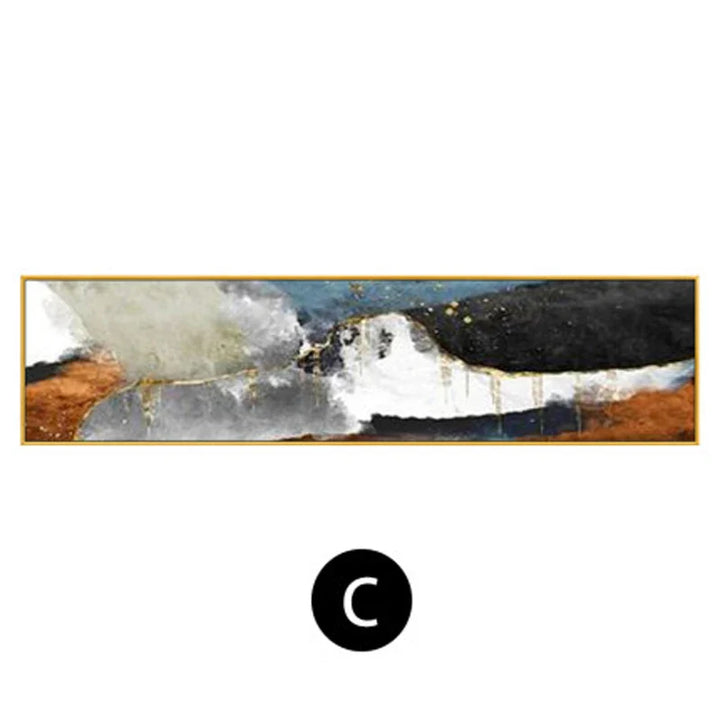 Modern Colors Dark Abstract Wall Art Fine Art Canvas Prints Wide Format Pictures For Above The Sofa Pictures For Above The Bed | Bowlift