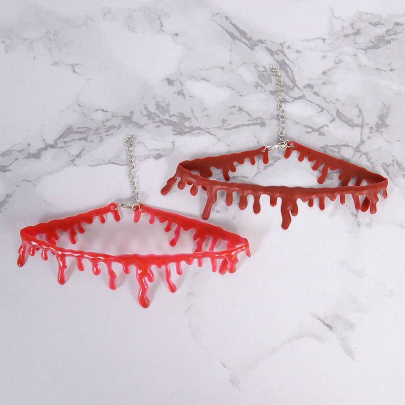 BowLift | Fake Blood Drip Halloween Necklaces