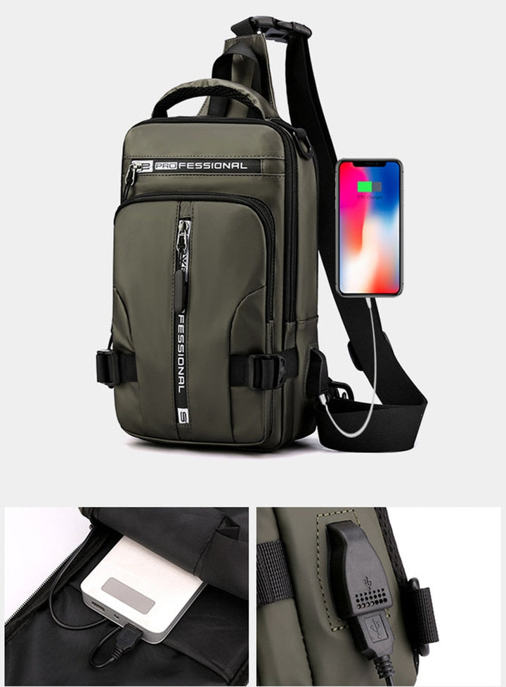 CityTrek Bag - Stylish Waterproof Oxford Crossbody Bowlift