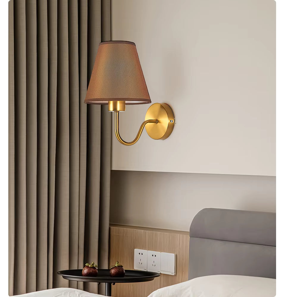 BowLift | RusticGlow - Wandlamp van Stof in Amerikaanse Stijl