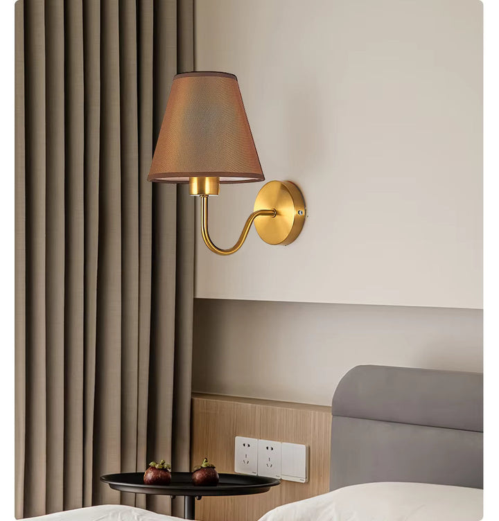 BowLift | RusticGlow - Wandlamp van Stof in Amerikaanse Stijl