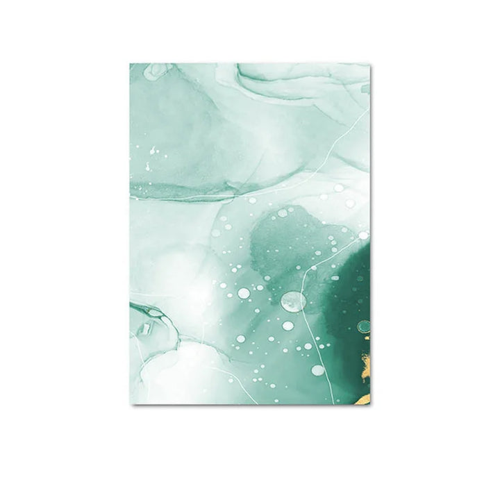 Abstract Green Golden Marble Print Wall Art Fine Art Canvas Prints Pictures For Modern Apartment Living Room Hotel Room Art Decor | Bowlift