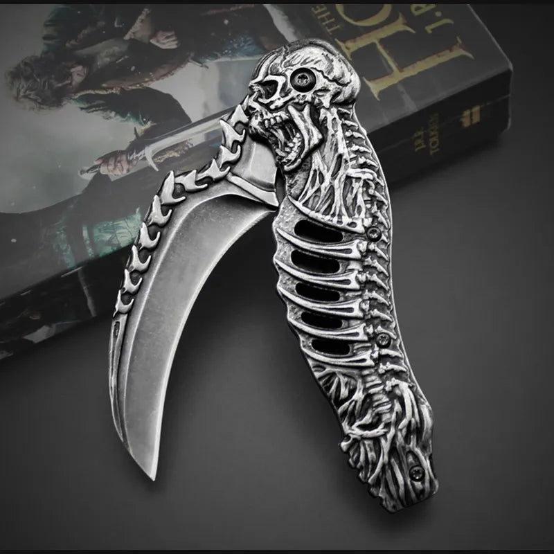 Tactical Nigh Skull Foldable Pocket Knife | Bowlift