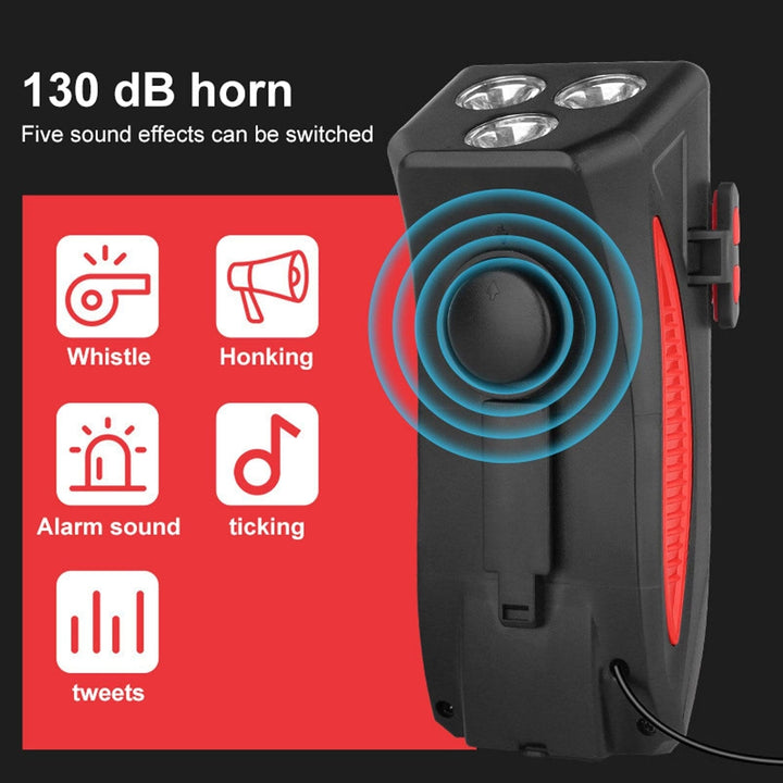 BowLift | RideLight 4-in-1 Bike Light | Power Bank, Phone Holder & Horn | 400 Lumens Waterproof Light