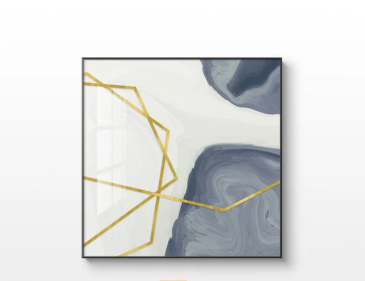 Simple Minimalist Nordic Abstract Square Format Wall Art Fine Art Canvas Prints Pictures For Living Room Bedroom Dining Room Decor | Bowlift