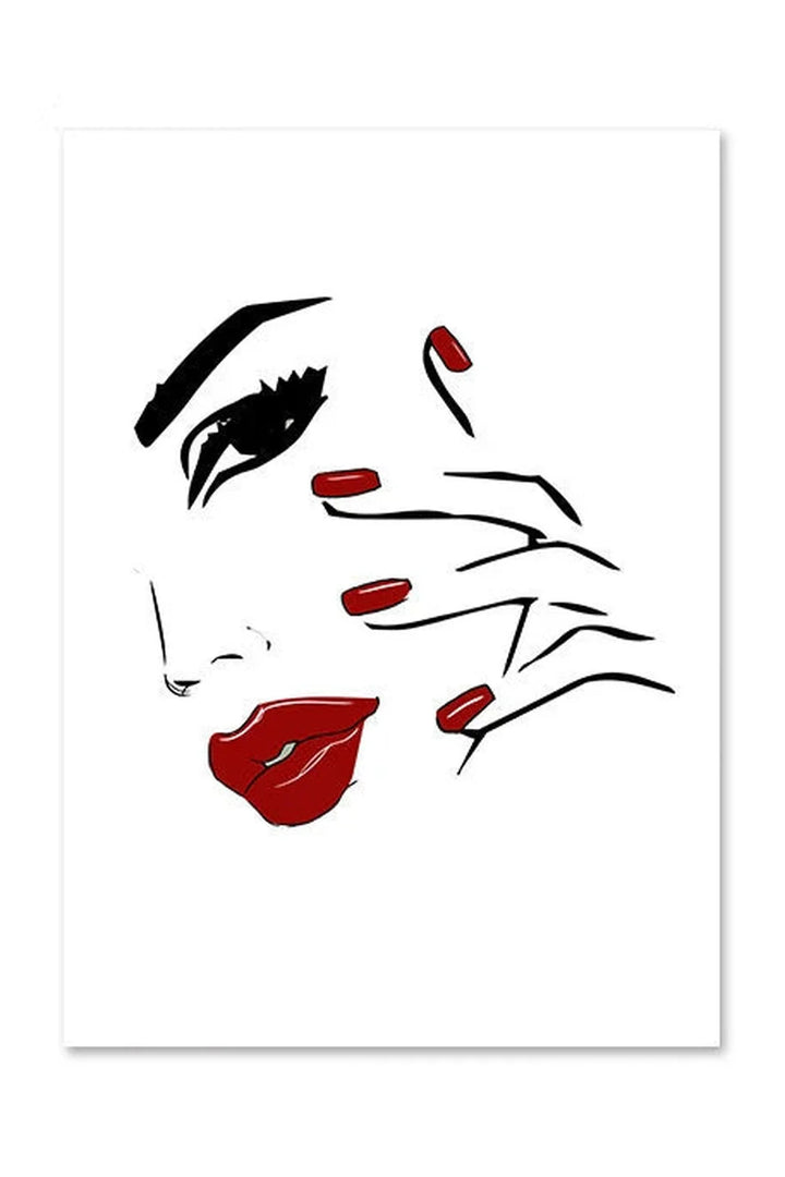 Lips canvas poster | Bowlift
