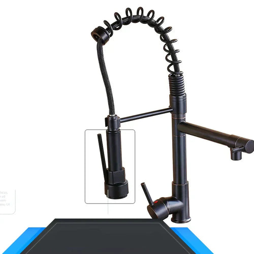 AquaWave Pro – Luxury Kitchen Faucet with Dual Spout Bowlift