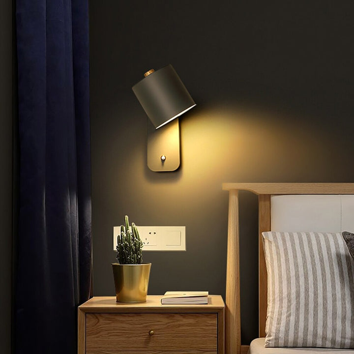 BowLift | Modern LED Wall Light with Switch – Indoor Wall Sconce for Home Decor