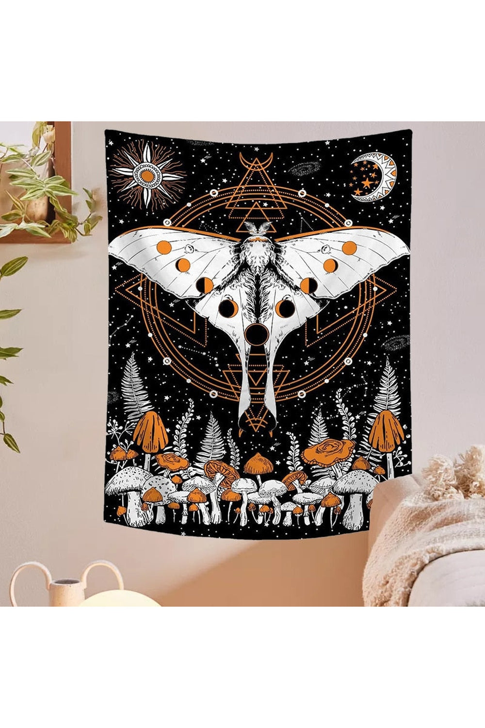 Moth Art Wall Tapestry | Bowlift