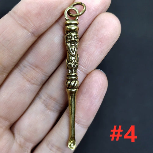 Retro Radiance Brass Mini Tool Vintage Keychain | Bowlift