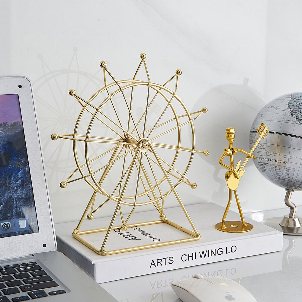 Modern Metal Rotating Home Office Decor | Bowlift