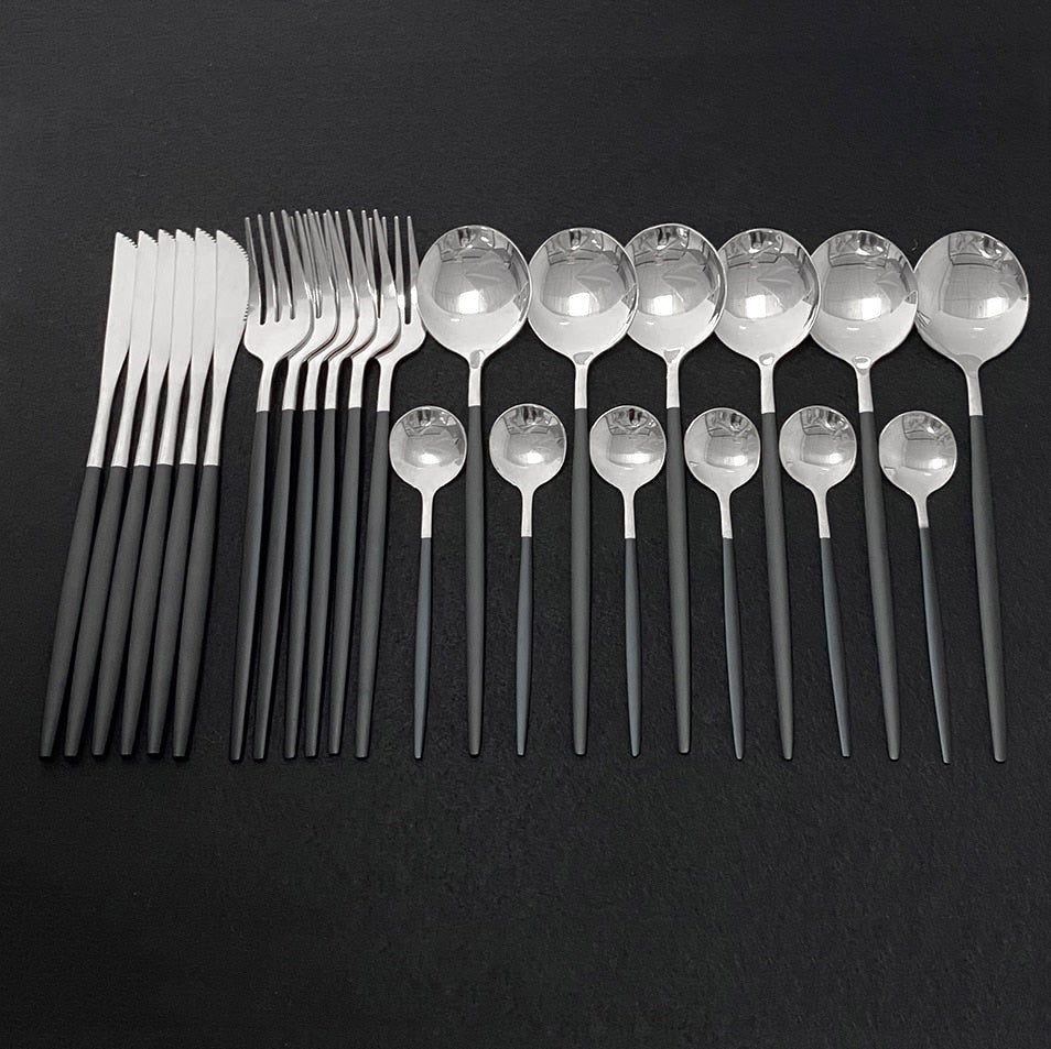 BowLift | RoyalGlimmer Gold Cutlery Set - Gold Cutlery Set for a Luxurious Table Decoration