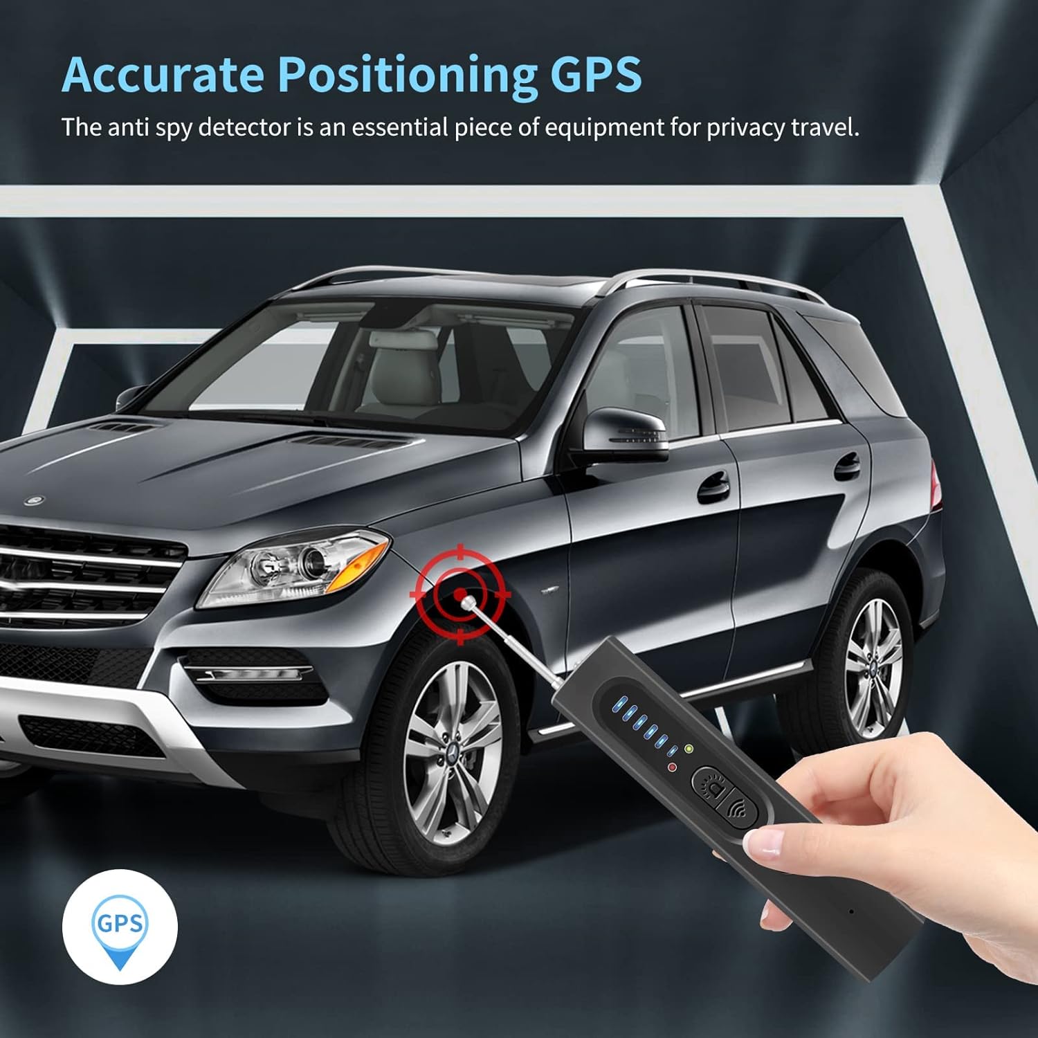 BowLift | Hidden Camera Detector with RF and GPS Tracking - Military Grade Surveillance Device for Privacy Protection