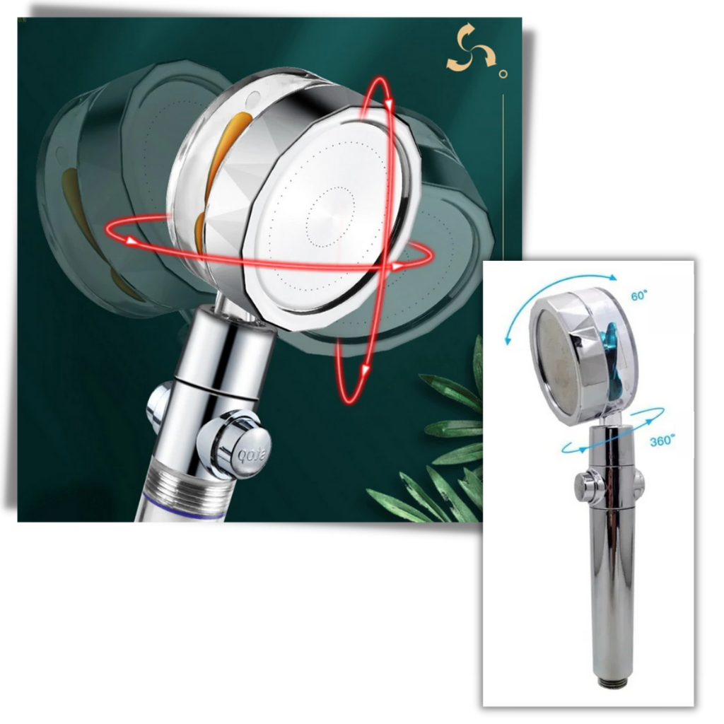BowLift | High pressure rotating helix showerhead