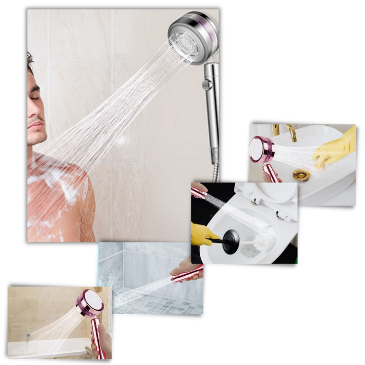 BowLift | High pressure rotating helix showerhead
