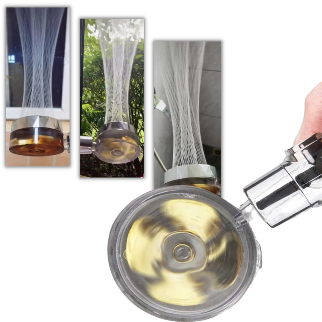 BowLift | High pressure rotating helix showerhead