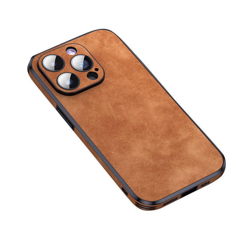 BowLift | High-quality leather iPhone case with shockproof camera protection cover bag | MagSafe case for Apple iPhone 15/14/13 Pro Max Plus | Armor cover phone case
