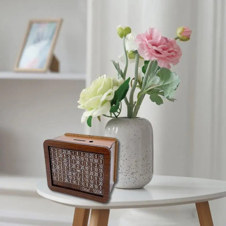 BowLift | Wooden piggy bank with counter – Durable and Decorative