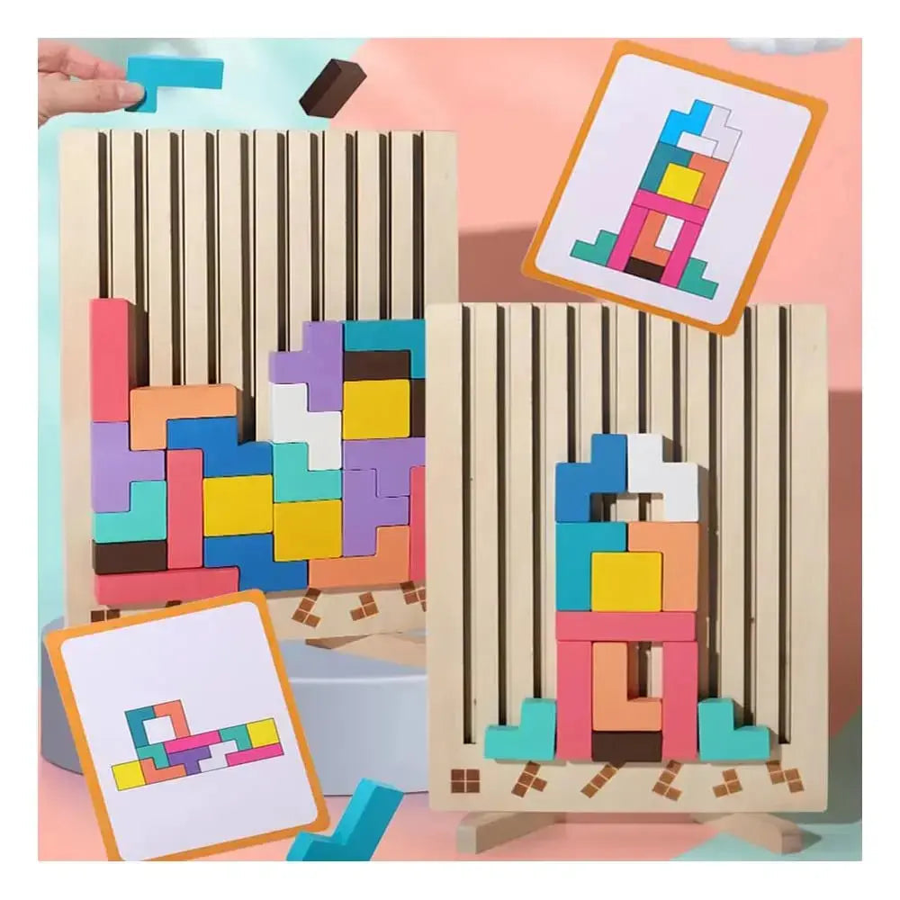 BowLift | Wooden stacking game to promote concentration and fine motor skills